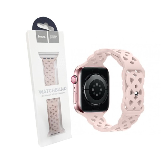 Bracelete Hueca de Silicona Hoco WA09 para iWatch (42/44/45/49mm) Arena Power